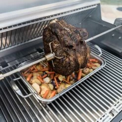 Saber A50AA0212 Stainless Steel Rotisserie Rod For 3-Burner Grill -Broil King Shop a50aa0212 ls d 02 20