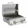 Solaire AA23A AllAbout Double Burner Infrared Portable Grill With Warming Rack