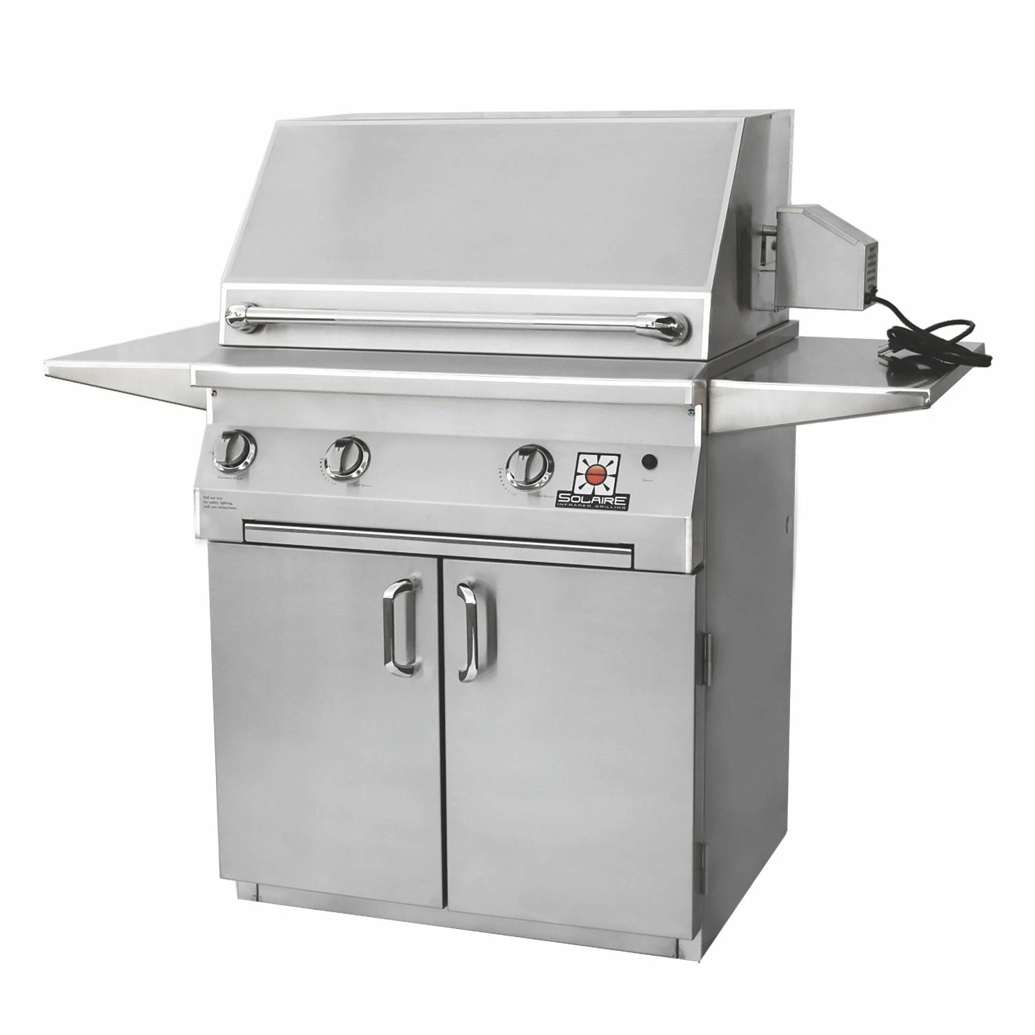 Solaire AGBQ-42 42-Inch Deluxe Freestanding Grill On 2-Door Cart With Rotisserie 1 Solaire AGBQ-42 42-Inch Deluxe Freestanding Grill On 2-Door Cart With Rotisserie