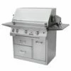 Solaire AGBQ-30 30-Inch Deluxe Freestanding Grill On 3-Drawer Cart With Rotisserie