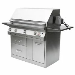 Solaire AGBQ-42 42-Inch Deluxe Freestanding Grill On 3-Drawer Cart With Rotisserie