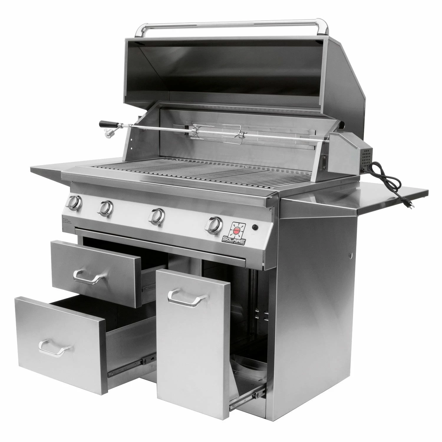 Solaire AGBQ-42 42-Inch Deluxe Freestanding Grill On 3-Drawer Cart With Rotisserie 2 Solaire AGBQ-42 42-Inch Deluxe Freestanding Grill On 3-Drawer Cart With Rotisserie - Image 2