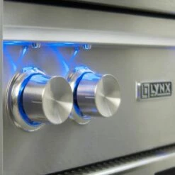 Lynx L30AG-LMKC54 Asado Gas Grill On Mobile Kitchen Cart, 30-Inch -Broil King Shop backlit knobs 1