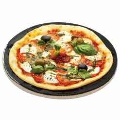 Primo Porcelain Glazed Pizza Baking Stone, 16-Inch Diameter