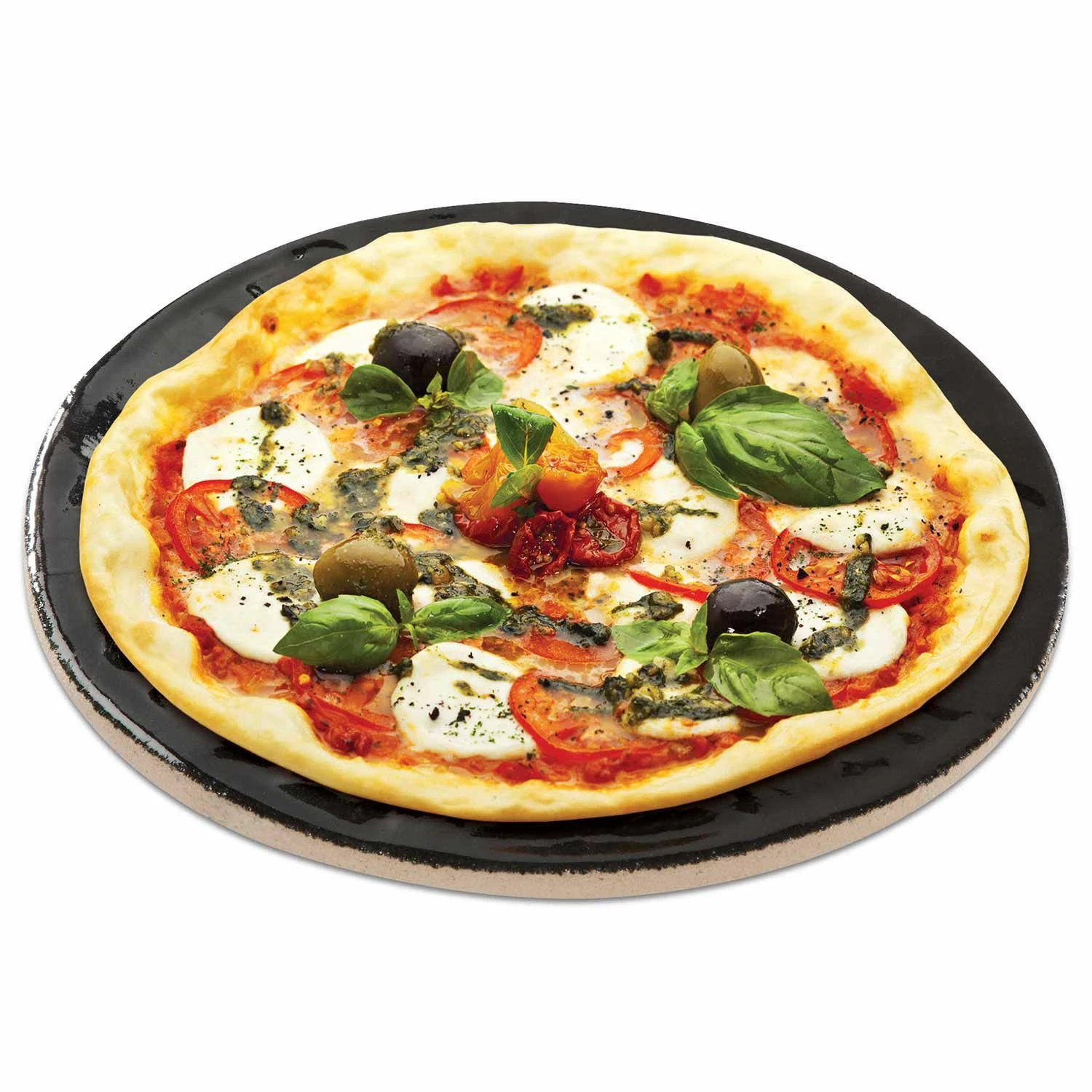 Primo Porcelain Glazed Pizza Baking Stone, 13-Inch Diameter 1 Primo Porcelain Glazed Pizza Baking Stone, 13-Inch Diameter