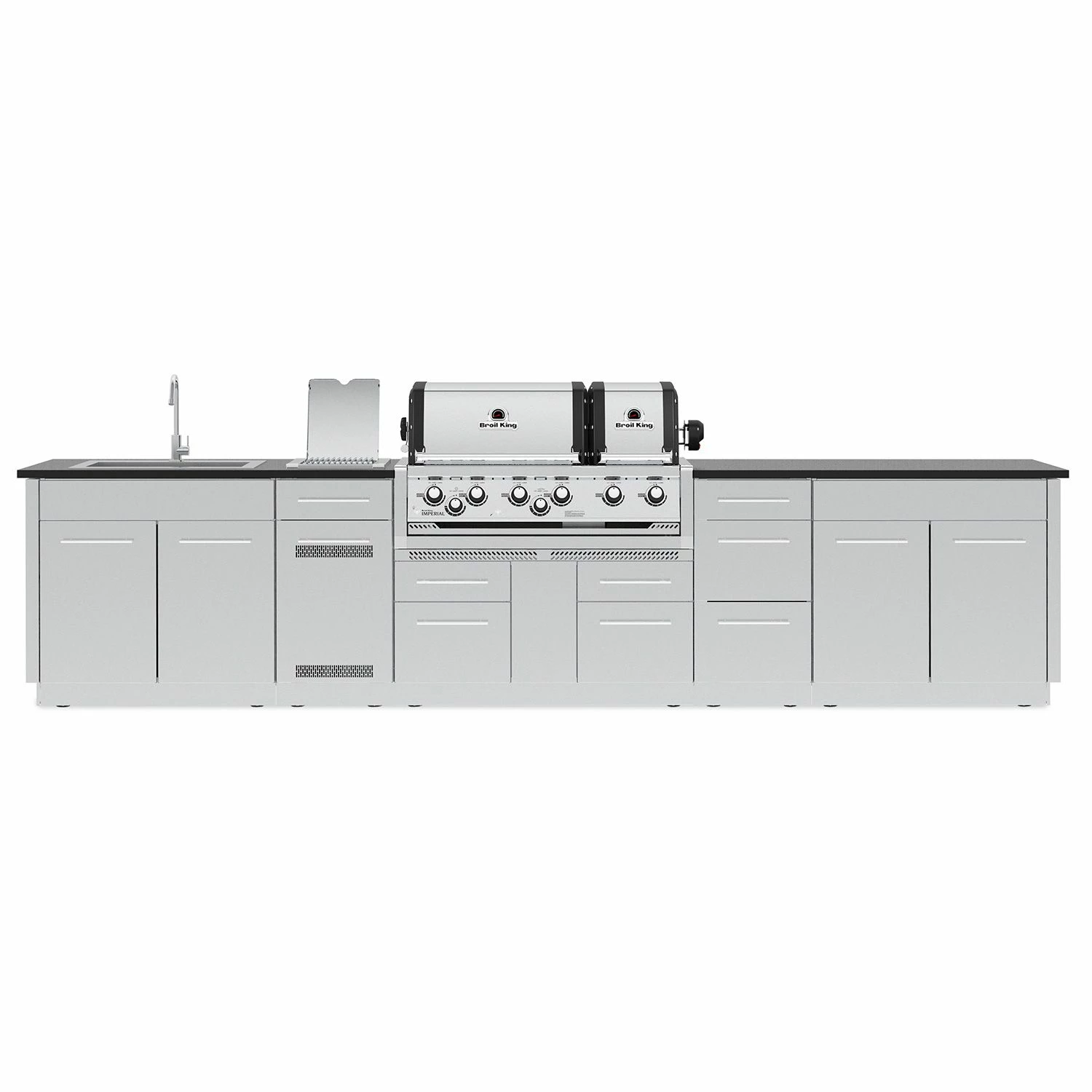 Broil King IMP-XLSBI Imperial XLS Dual Oven 6-Burner Built-In Grill With Side Burner, 38-Inches 4 Broil King IMP-XLSBI Imperial XLS Dual Oven 6-Burner Built-In Grill With Side Burner, 38-Inches - Image 4