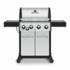 Broil King CRN-S440 Crown S440 Stainless Steel 4-Burner Gas Grill Side Burner, 57-Inches
