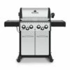 Broil King CRN-S490 Crown S490 Stainless Steel 4-Burner Gas Grill With Rotisserie And Side Burner, 57-Inches