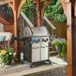 Broil King CRN-S490 Crown S490 Stainless Steel 4-Burner Gas Grill With Rotisserie And Side Burner, 57-Inches -Broil King Shop bk crn s490 ls c 03 21