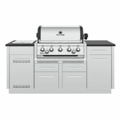 Broil King IMP-S590i Imperial S590i Stainless Steel 5-Burner Gas Grill Island, 79-Inches