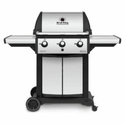 Broil King SIG-320 Signet 320 3-Burner Grill On 2-Wheel Cart, 25.5-Inches