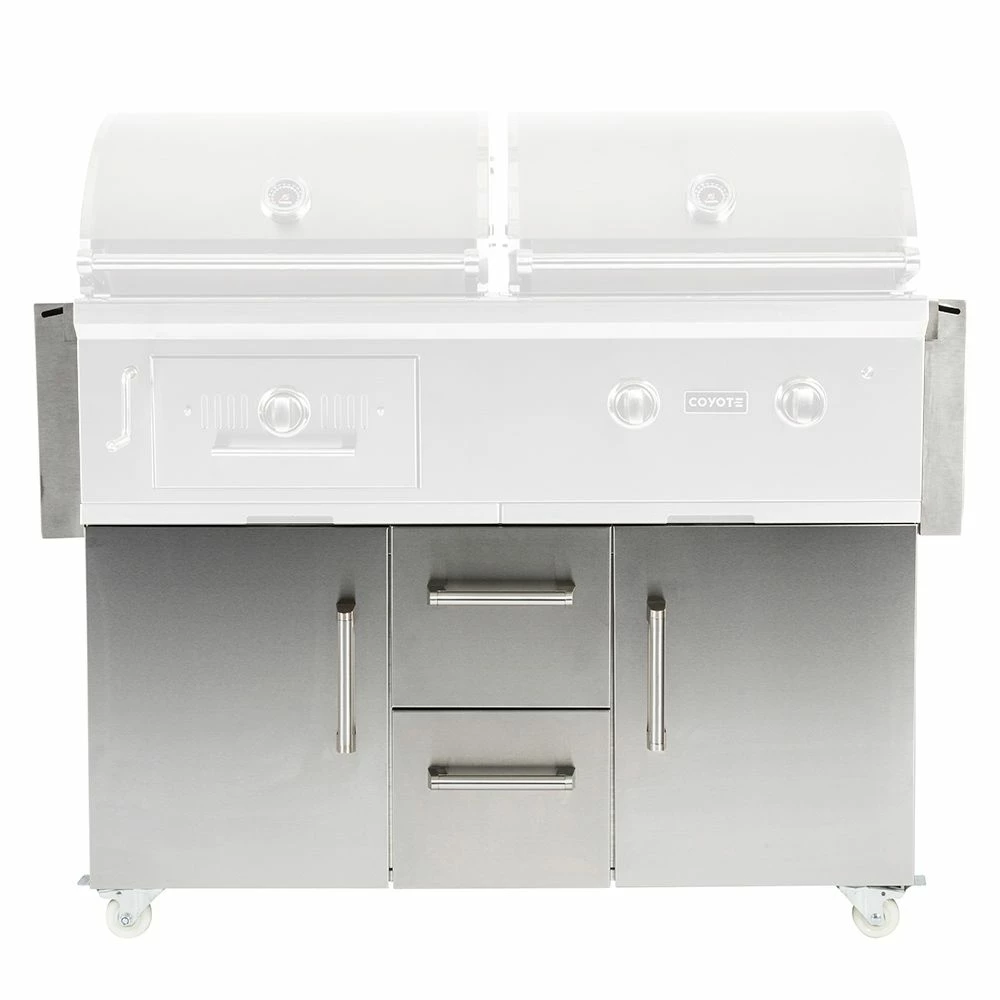 Coyote Stainless Steel Hybrid Grill Cart, 50-Inch (C1HY50CT) 1 Coyote Stainless Steel Hybrid Grill Cart, 50-Inch (C1HY50CT)