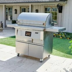 Coyote Stainless Steel Freestanding Pellet Grill, 36-Inch (C1P36-FS) -Broil King Shop c1p36 fs ls b 07 21