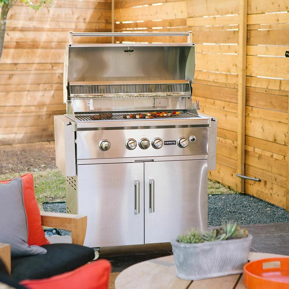 Coyote Stainless Steel Grill Cart, 36-Inch (C1S36CT) 3 Coyote Stainless Steel Grill Cart, 36-Inch (C1S36CT) - Image 3