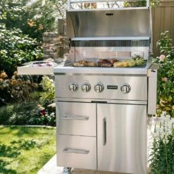 Coyote S-Series Stainless Steel Freestanding Gas Grill With Infrared Sear Burner & Rotisserie, 30-Inch (C2SL30-CT) -Broil King Shop c2sl30 ct ls b 07 21