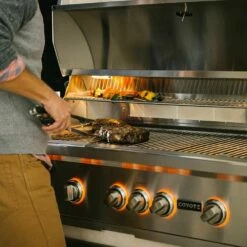 Coyote S-Series Stainless Steel Built-In Gas Grill With Infrared Sear Burner & Rotisserie, 42-Inch (C2SL42) -Broil King Shop c2sl42 j 07 21