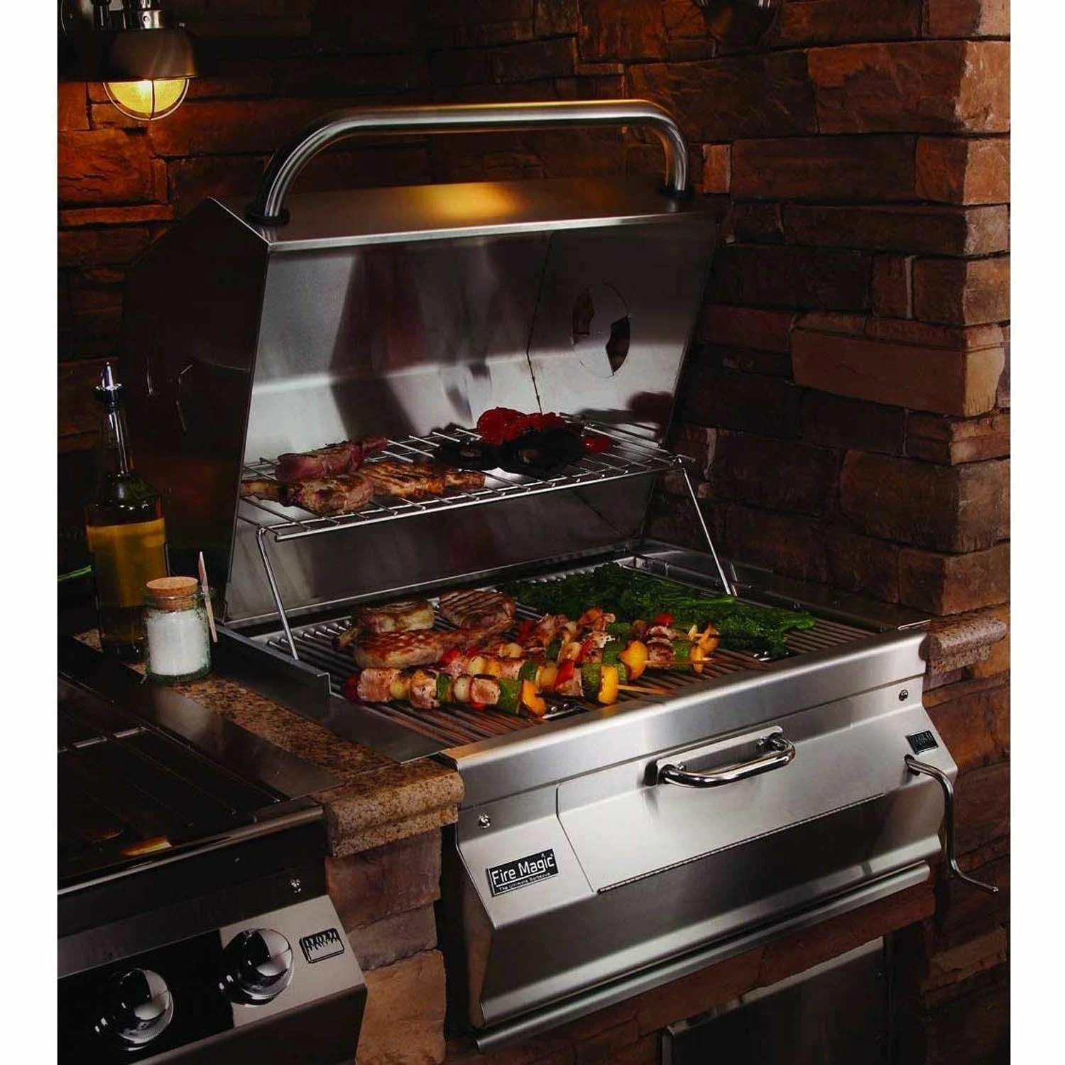 Fire Magic 12-SC01C-A Legacy 24-Inch Built-In Charcoal Grill With Smoker Oven/Hood 2 Fire Magic 12-SC01C-A Legacy 24-Inch Built-In Charcoal Grill With Smoker Oven/Hood - Image 2