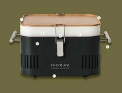 Everdure HBCUBE Cube Portable Charcoal Grill, 15-Inches -Broil King Shop cube features