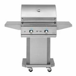 Delta Heat DHBQ26G-D Freestanding Gas Grill With Pedestal, 26-Inches