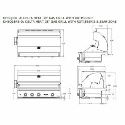 Delta Heat DHBQ38-D Freestanding Gas Grill, 38-Inches -Broil King Shop dhbq38r d specs 02 20