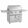 Fire Magic E790s Echelon Diamond Gas Grill On Cart With Single Side Burner