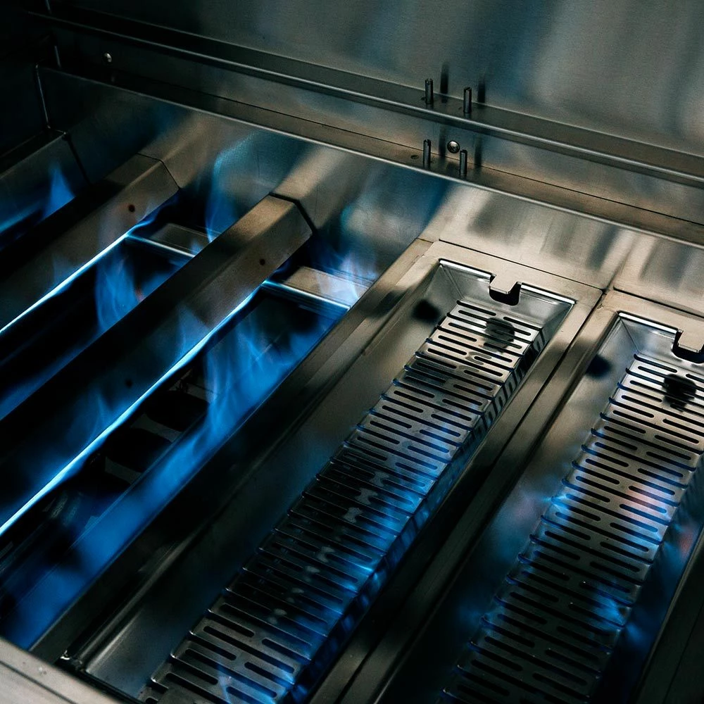 American Made Grills AMG-MUS54 Muscle 54-Inch Built-In Dual Fuel Wood And Gas Grill With Infrared Searing Burner And Rotisserie Kit 7 American Made Grills AMG-MUS54 Muscle 54-Inch Built-In Dual Fuel Wood And Gas Grill With Infrared Searing Burner And Rotisserie Kit - Image 7