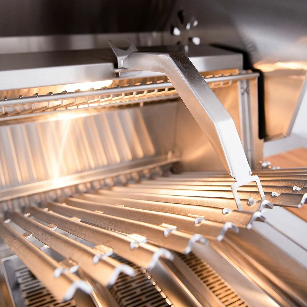 American Made Grills AMG-MUS54 Muscle 54-Inch Built-In Dual Fuel Wood And Gas Grill With Infrared Searing Burner And Rotisserie Kit 10 American Made Grills AMG-MUS54 Muscle 54-Inch Built-In Dual Fuel Wood And Gas Grill With Infrared Searing Burner And Rotisserie Kit - Image 10