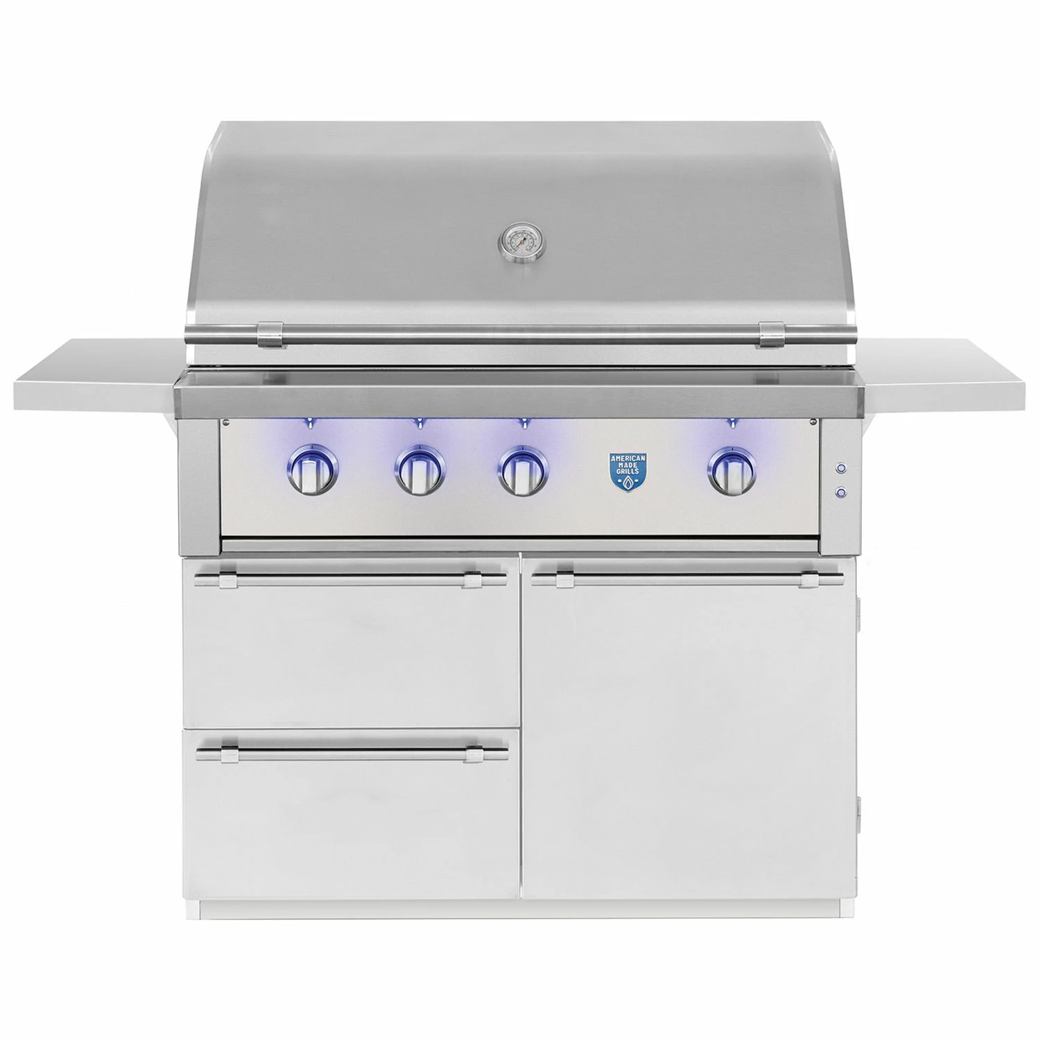 American Made Grills AMG-EST42-CART Estate 42-Inch Gas Grill With Infrared Searing Burner And Rotisserie Kit On Cart 1 American Made Grills AMG-EST42-CART Estate 42-Inch Gas Grill With Infrared Searing Burner And Rotisserie Kit On Cart