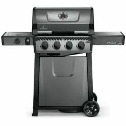 Napoleon F425DSBPGT-ECP Freestyle 425 Gas Grill On Cart With Side Range Burner, Propane