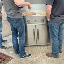 Le Griddle Ranch Hand Freestanding Dual Fuel Gas Griddle -Broil King Shop gfe75 gfcart75 f 05 23