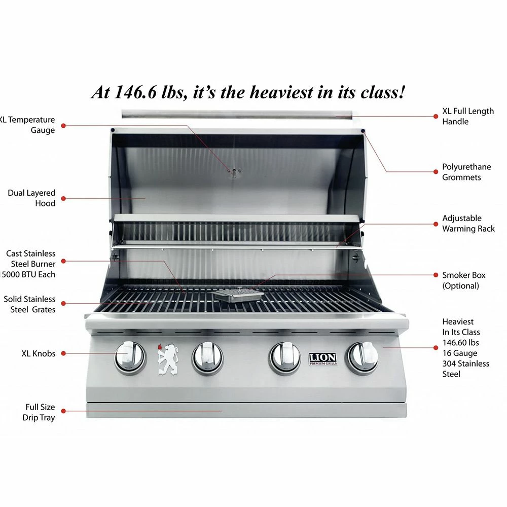 Lion L65000 32-Inch Built-In Grill 4 Lion L65000 32-Inch Built-In Grill - Image 4
