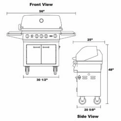 Lion L75000 32-Inch Freestanding Grill -Broil King Shop l75000 cart feat d 03 20