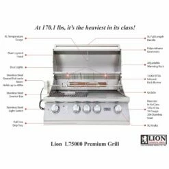 Lion L75000 32-Inch Built-In Grill -Broil King Shop l75000 feat a 03 20