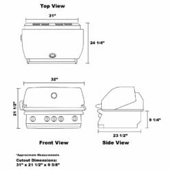 Lion L75000 32-Inch Built-In Grill -Broil King Shop l75000 feat j 03 20