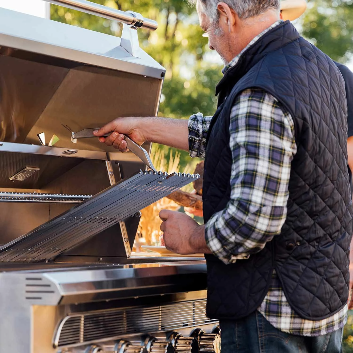 American Made Grills AMG-MUS54-CART Muscle 54-Inch Dual Fuel Wood And Gas Grill With Infrared Searing Burner And Rotisserie Kit On Cart 10 American Made Grills AMG-MUS54-CART Muscle 54-Inch Dual Fuel Wood And Gas Grill With Infrared Searing Burner And Rotisserie Kit On Cart - Image 10