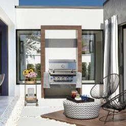 American Made Grills AMG-MUS36 Muscle 36-Inch Built-In Dual Fuel Wood And Gas Grill With Infrared Searing Burner And Rotisserie Kit 34 American Made Grills AMG-MUS36 Muscle 36-Inch Built-In Dual Fuel Wood And Gas Grill With Infrared Searing Burner And Rotisserie Kit -Broil King Shop mus36 d 04 21 1