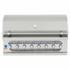 American Made Grills AMG-MUS54 Muscle 54-Inch Built-In Dual Fuel Wood And Gas Grill With Infrared Searing Burner And Rotisserie Kit