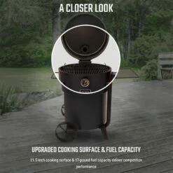 Oklahoma Joe's OKJ-19202 Anthem Series Bronco Pro Drum Smoker -Broil King Shop okj 19202099 ls e 05 21