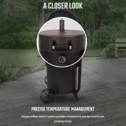 Oklahoma Joe's OKJ-19202 Anthem Series Bronco Pro Drum Smoker -Broil King Shop okj 19202099 ls f 05 21