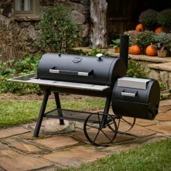 Oklahoma Joe's OKJ-21202124 Anthem Series Longhorn Reverse Flow Offset Smoker -Broil King Shop okj 21202124 ls b 05 21