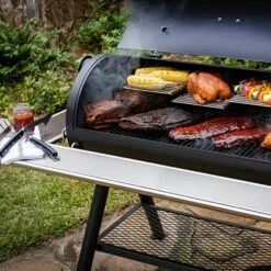 Oklahoma Joe's OKJ-21202124 Anthem Series Longhorn Reverse Flow Offset Smoker -Broil King Shop okj 21202124 ls h 05 21