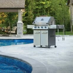 Napoleon P500-3 Prestige 500 Gas Grill On Cart, 28-Inches -Broil King Shop p500 3 ls a 06 20