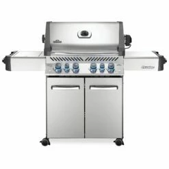 Napoleon P500RSIB-3 Prestige 500 Gas Grill On Cart With Rotisserie And Side Burner, 28-Inches