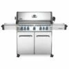 Napoleon P665RSIB Prestige 665 Gas Grill On Cart With Rotisserie And Side Burner, 37-Inches