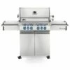 Napoleon PRO500RSIBSS-3 Prestige PRO 500 Gas Grill On Cart With Rotisserie And Side Burner, 28-Inches