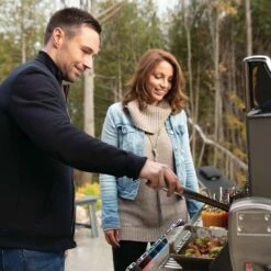 Napoleon PRO500RSIBSS-3 Prestige PRO 500 Gas Grill On Cart With Rotisserie And Side Burner, 28-Inches -Broil King Shop pro665 3 ls e 07 20