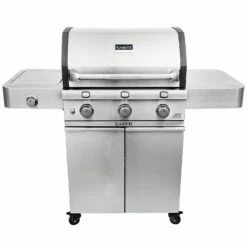 Saber R50CC0317 3-Burner Deluxe Freestanding Cast Infrared Grill With Side Burner, 32-Inches