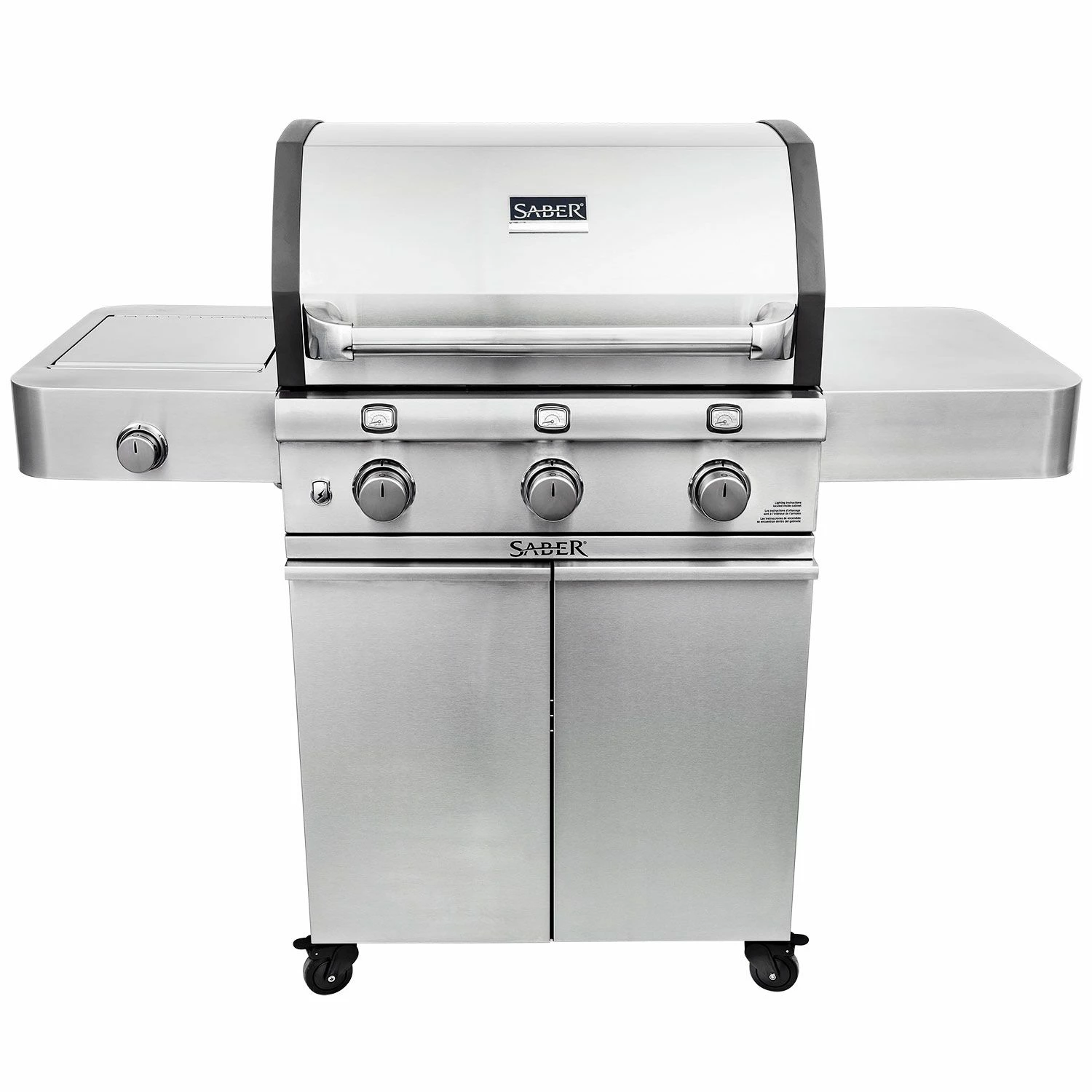 Saber R50CC0317 3-Burner Deluxe Freestanding Cast Infrared Grill With Side Burner, 32-Inches 1 Saber R50CC0317 3-Burner Deluxe Freestanding Cast Infrared Grill With Side Burner, 32-Inches