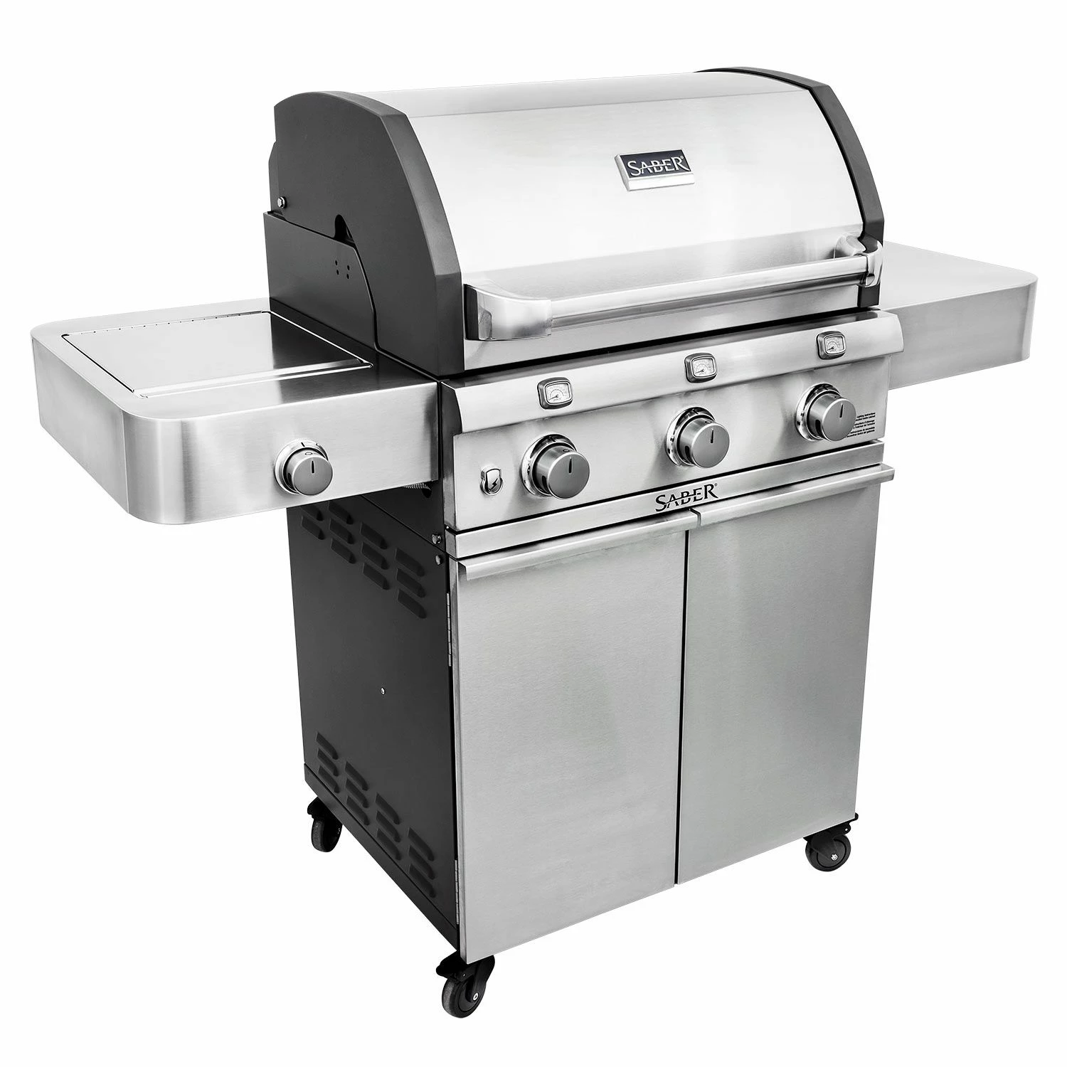 Saber R50CC0317 3-Burner Deluxe Freestanding Cast Infrared Grill With Side Burner, 32-Inches 3 Saber R50CC0317 3-Burner Deluxe Freestanding Cast Infrared Grill With Side Burner, 32-Inches - Image 3