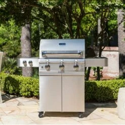 Saber R50SC0017 3-Burner Deluxe Freestanding Infrared Grill With Side Burner, 32-Inches -Broil King Shop r50sc0017 ls d 02 20